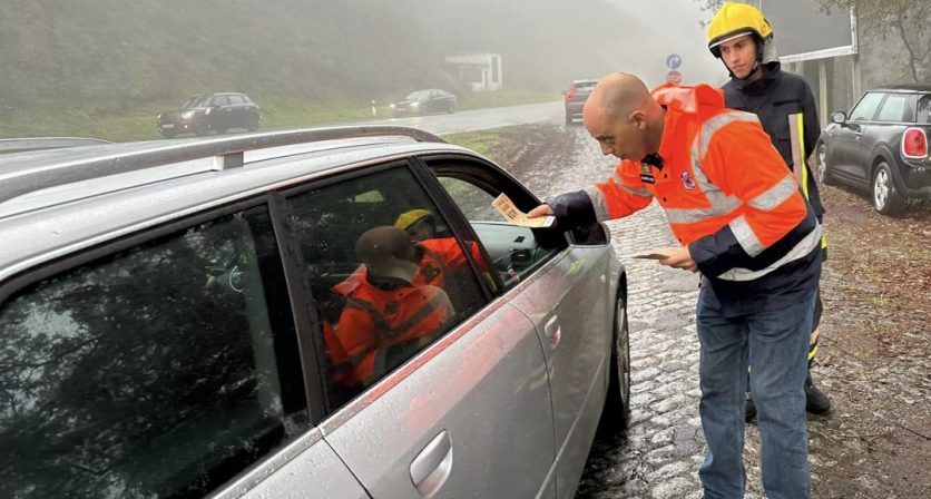 Póvoa de Lanhoso “impressionou” automobilistas com simulacro de acidente com vítimas mortais 1