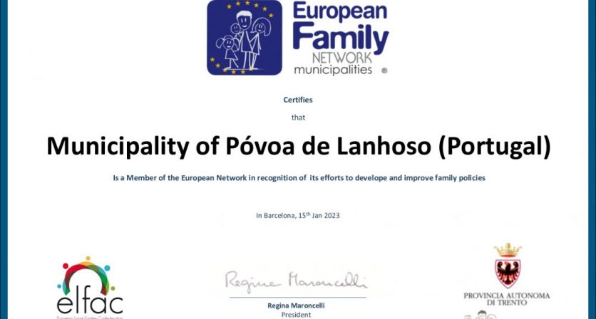 Póvoa de Lanhoso integra Rede Europeia de Municípios Amigos das Famílias