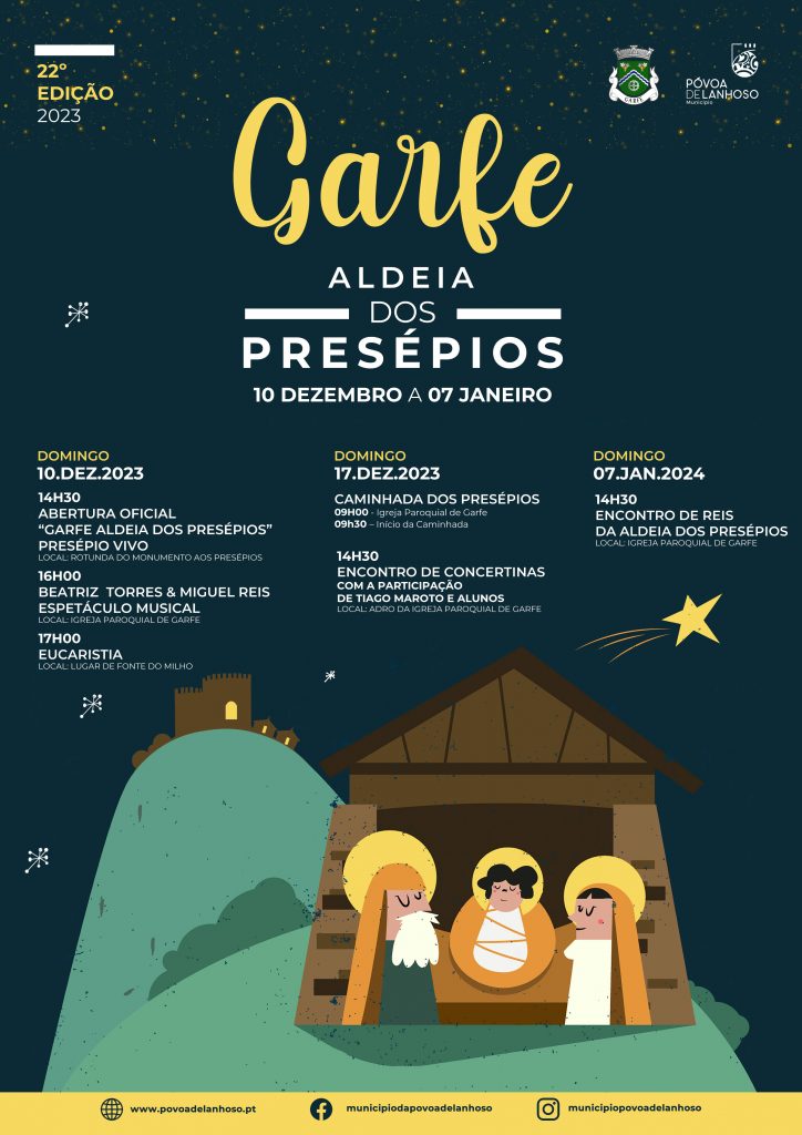 Cartaz Presépios de Garfe 2023