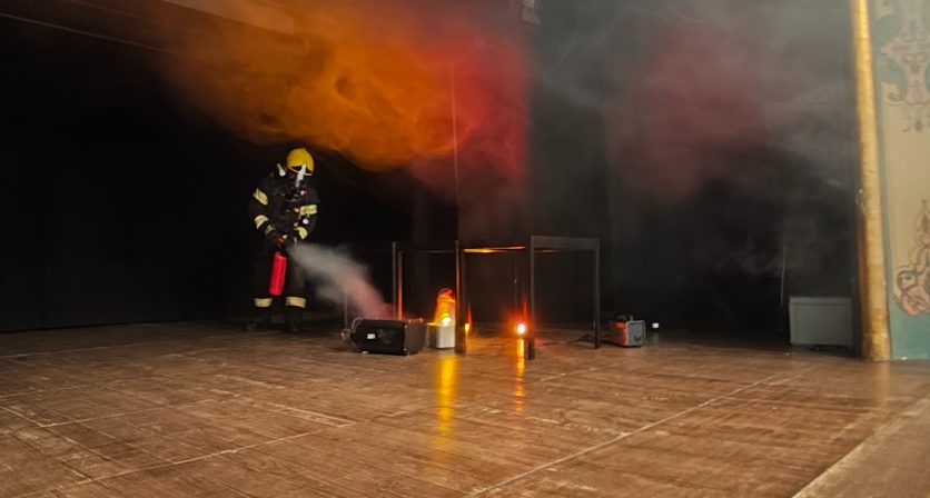 Simulacro no Theatro Club testou procedimentos de emergência