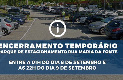 Trabalhos no Parque de Estacionamento da Rua Maria da Fonte