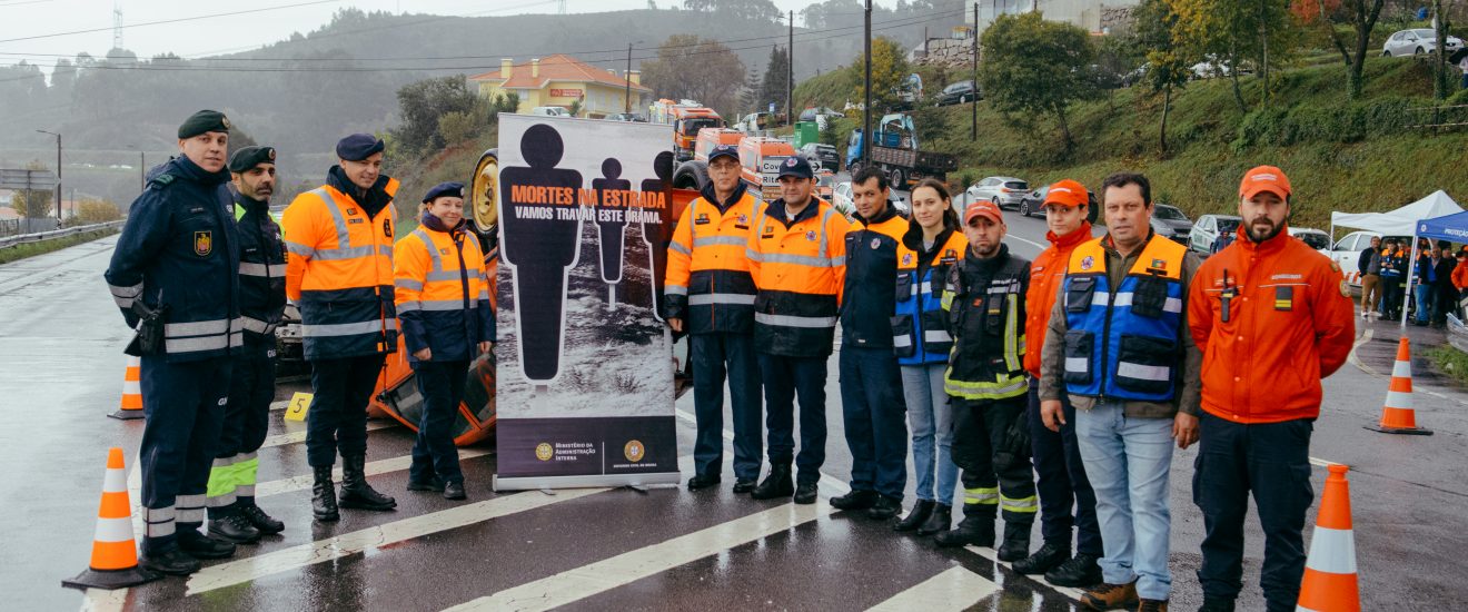 Póvoa de Lanhoso promoveu simulacro de acidente rodoviário para sensibilizar automobilistas